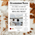 Load image into Gallery viewer, Groomsmen News Proposal Card
