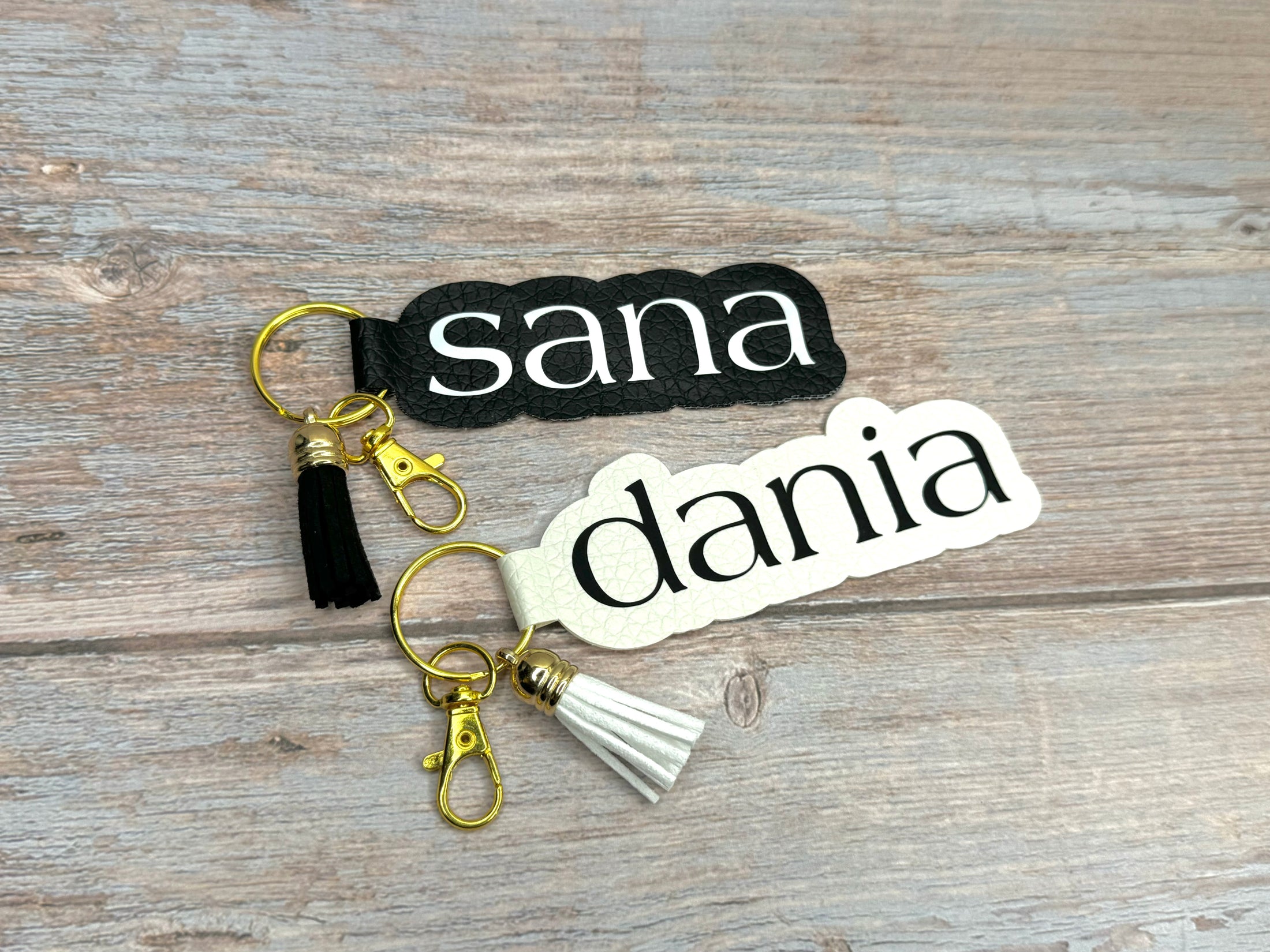 Personalized Leather Keychain