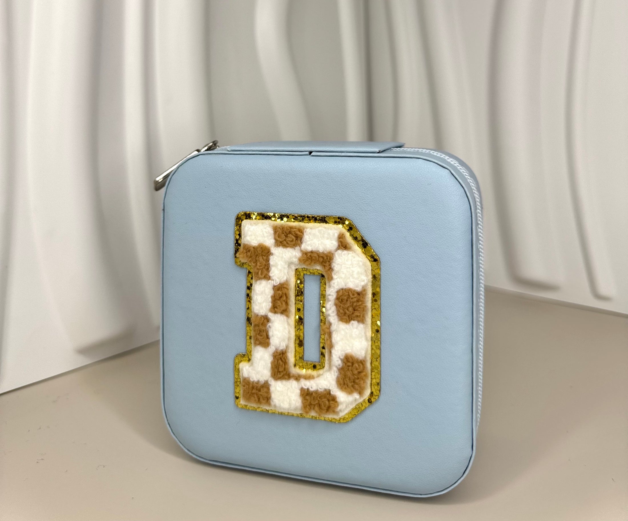 Pattern Initial Jewelry Box